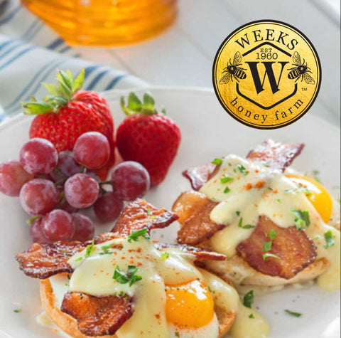 Baked Honey Bacon Benedict Breakfast