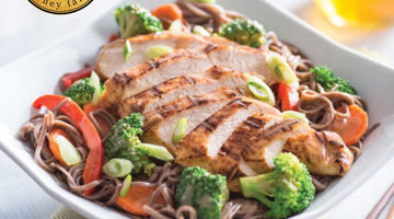 Filipino Style Noodles with Spicy Honey Grilled Chicken