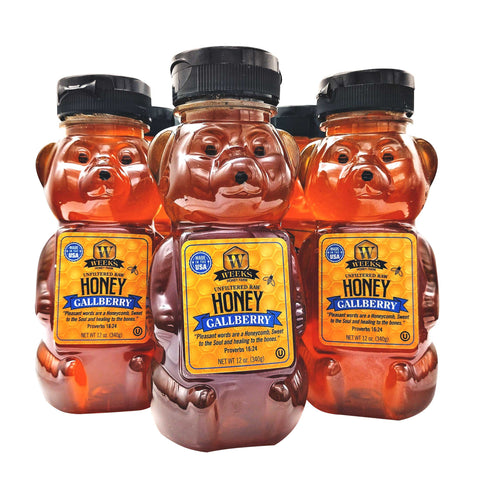 Our Best All-Natural Pure Raw Gallberry Honey - Honey - Only $7.99! Order now at Weeks Honey Farm Fast shipping and excellent customer service.