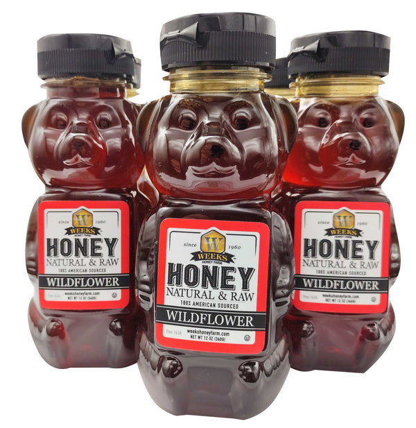 Our Best All-Natural Pure Raw Wildflower Honey - Honey - Only $7.99! Order now at Weeks Honey Farm Fast shipping and excellent customer service.