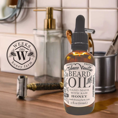 Beard Oil to Soften and Nourish (2 fl oz) - Cosmetics - Only $12.99! Order now at Weeks Honey Farm Fast shipping and excellent customer service.