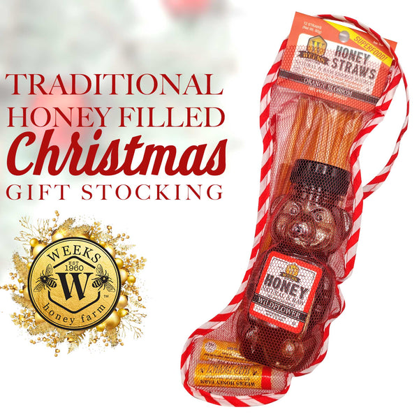 Weeks Honey Christmas Stocking Gift - Gift Box - Only $19.99! Order now at Weeks Honey Farm Fast shipping and excellent customer service.