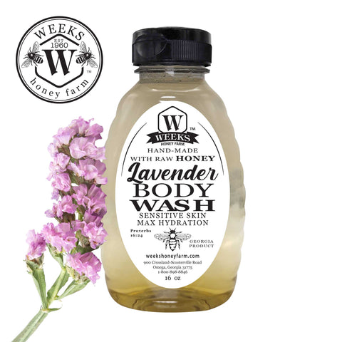 Weeks Honey Body Wash for Max Hydration: 16oz - Soaps - Only $9.99! Order now at Weeks Honey Farm Fast shipping and excellent customer service.