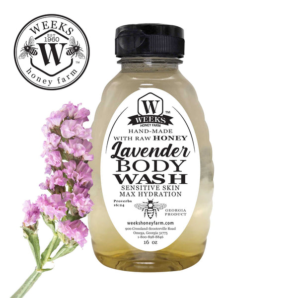 Honey Sunshine Body Wash for Max Hydration: 16oz - Soaps - Only $9.99! Order now at Weeks Honey Farm Fast shipping and excellent customer service.