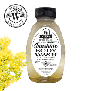 Honey Sunshine Body Wash for Max Hydration: 16oz - Soaps - Only $9.99! Order now at Weeks Honey Farm Fast shipping and excellent customer service.