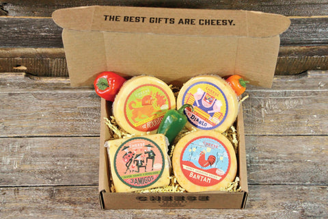 Hot and Spicy Pack (4 Cheeses) - House Cheese - Only $29.95! Order now at Weeks Honey Farm Fast shipping and excellent customer service.