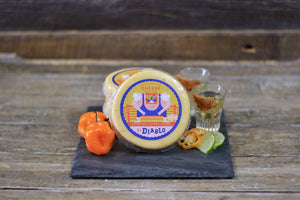 El Diablo - Scorpion Pepper Gouda from Wisconsin - House Cheese - Only $7.60! Order now at Weeks Honey Farm Fast shipping and excellent customer service.