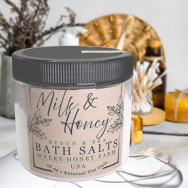 Weeks Honey Farm Southern Bath Salts; 16oz - Soaps - Only $4.99! Order now at Weeks Honey Farm Fast shipping and excellent customer service.