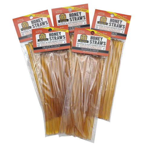 Orange Blossom Honey Straws; 12 Count - Honey - Only $4.50! Order now at Weeks Honey Farm Fast shipping and excellent customer service.