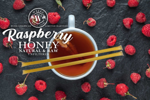 Delicious Raspberry Honey Straws: 50 ct -  - Only $18.99! Order now at Weeks Honey Farm Fast shipping and excellent customer service.