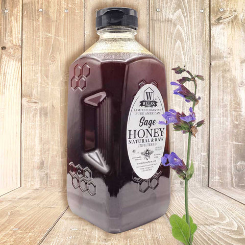 Our Best All-Natural Raw Sage Honey; Limited Harvest - Honey - Only $21.99! Order now at Weeks Honey Farm Fast shipping and excellent customer service.