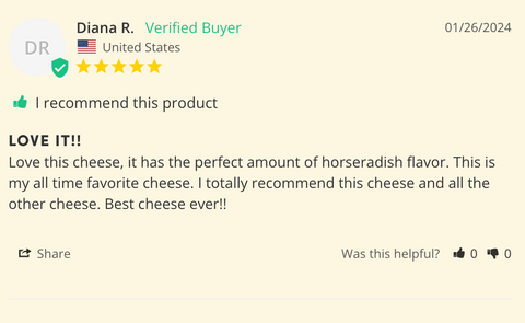 "Precious Cargo" Horseradish Cheddar from Wisconsin - House Cheese - Only $7.60! Order now at Weeks Honey Farm Fast shipping and excellent customer service.