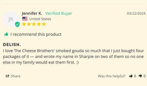 Smoked Gouda from Wisconsin - House Cheese - Only $6.71! Order now at Weeks Honey Farm Fast shipping and excellent customer service.