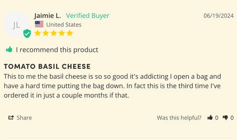 Tomato Basil Cheese Curds *Ships Fresh Daily* from Wisconsin - Cheese - Only $7.60! Order now at Weeks Honey Farm Fast shipping and excellent customer service.