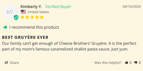 Wisconsin Creamy Gruyere - Reserve Cheese - Only $10.95! Order now at Weeks Honey Farm Fast shipping and excellent customer service.