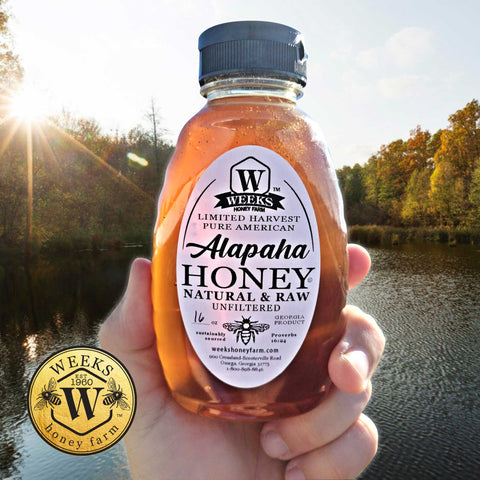 Weeks Limited Harvest Raw Alapaha Honey (Tupelo Blend) - Honey - Only $15.99! Order now at Weeks Honey Farm Fast shipping and excellent customer service.