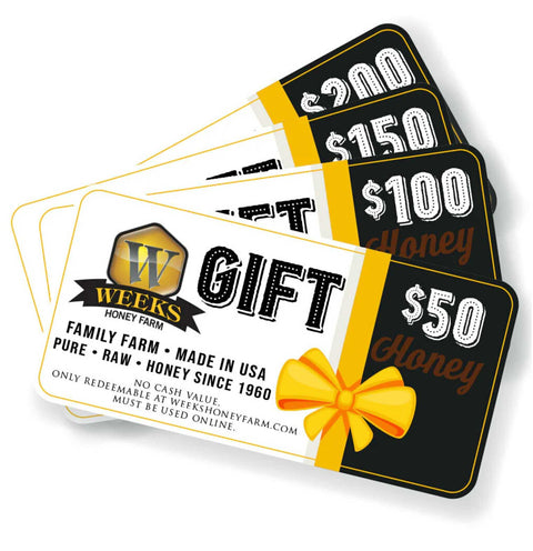 Weeks Cards for Gift Giving! - Honey - Only $10! Order now at Weeks Honey Farm Fast shipping and excellent customer service.