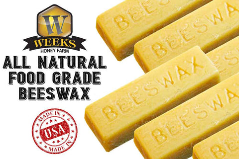 Weeks All-Natural Food Grade Beeswax - Bees Wax - Only $2.50! Order now at Weeks Honey Farm Fast shipping and excellent customer service.