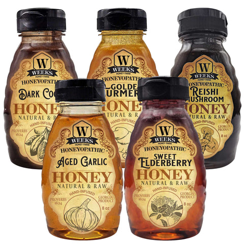 Better Choices Start with Honeyopathic™ Infused Honey Supplements; 8 oz - Vitamins & Supplements - Only $9.99! Order now at Weeks Honey Farm Fast shipping and excellent customer service.