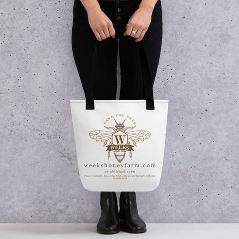 Weeks Bee Tote bag 1960 -  - Only $29.50! Order now at Weeks Honey Farm Fast shipping and excellent customer service.