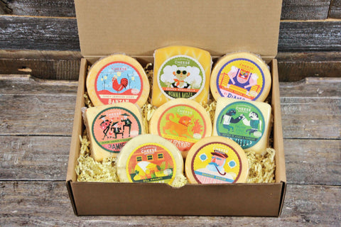 The Brotherhood Cheese Assortment Pack (8 Cheeses) - House Cheese - Only $59.45! Order now at Weeks Honey Farm Fast shipping and excellent customer service.