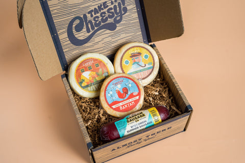 Cheese & Sausage Sampler (4-Pack) - Gifts - Only $35.95! Order now at Weeks Honey Farm Fast shipping and excellent customer service.