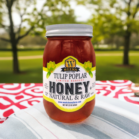 Our Best Raw Tulip Poplar Honey - Honey - Only $21.99! Order now at Weeks Honey Farm Fast shipping and excellent customer service.