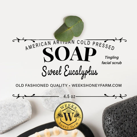 Handmade Cold Pressed Artisan Soaps- Assorted Fragrances, 4.5 oz Each - Soaps - Only $4.99! Order now at Weeks Honey Farm Fast shipping and excellent customer service.