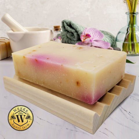 Handmade Cold Pressed Artisan Soaps- Assorted Fragrances, 4.5 oz Each - Soaps - Only $4.99! Order now at Weeks Honey Farm Fast shipping and excellent customer service.