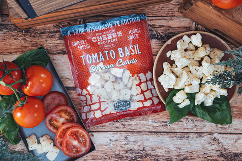 Tomato Basil Cheese Curds *Ships Fresh Daily* from Wisconsin - Cheese - Only $7.60! Order now at Weeks Honey Farm Fast shipping and excellent customer service.