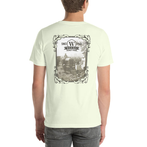 Tractor and Bee Boxes, 1960 Soft Fit Unisex t-shirt - Apparel & Accessories - Only $26.69! Order now at Weeks Honey Farm Fast shipping and excellent customer service.