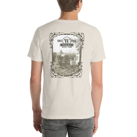 Tractor and Bee Boxes, 1960 Soft Fit Unisex t-shirt - Apparel & Accessories - Only $26.69! Order now at Weeks Honey Farm Fast shipping and excellent customer service.