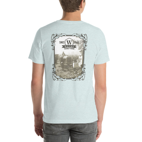 Tractor and Bee Boxes, 1960 Soft Fit Unisex t-shirt - Apparel & Accessories - Only $26.69! Order now at Weeks Honey Farm Fast shipping and excellent customer service.