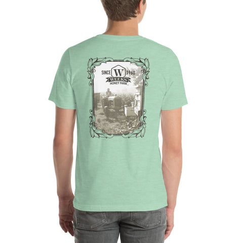 Tractor and Bee Boxes, 1960 Soft Fit Unisex t-shirt - Apparel & Accessories - Only $26.69! Order now at Weeks Honey Farm Fast shipping and excellent customer service.