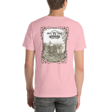 Tractor and Bee Boxes, 1960 Soft Fit Unisex t-shirt - Apparel & Accessories - Only $26.69! Order now at Weeks Honey Farm Fast shipping and excellent customer service.