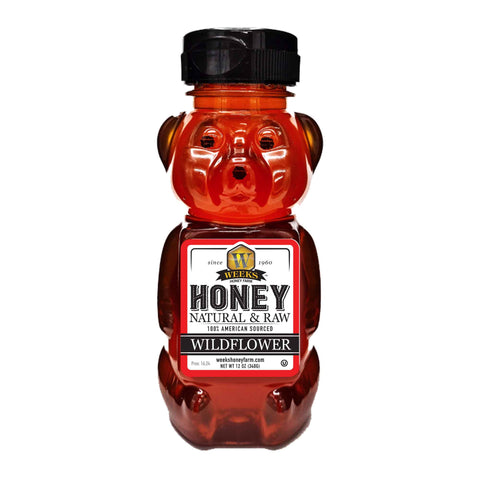 Our Best All-Natural Pure Raw Wildflower Honey - Honey - Only $7.99! Order now at Weeks Honey Farm Fast shipping and excellent customer service.