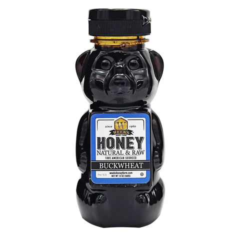 Our Best All-Natural Pure Raw Buckwheat Honey - Honey - Only $11.99! Order now at Weeks Honey Farm Fast shipping and excellent customer service.