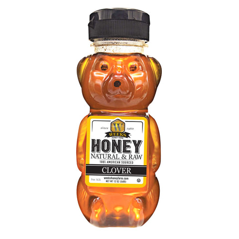 Our Best All-Natural Pure Raw Clover Honey - Honey - Only $7.99! Order now at Weeks Honey Farm Fast shipping and excellent customer service.