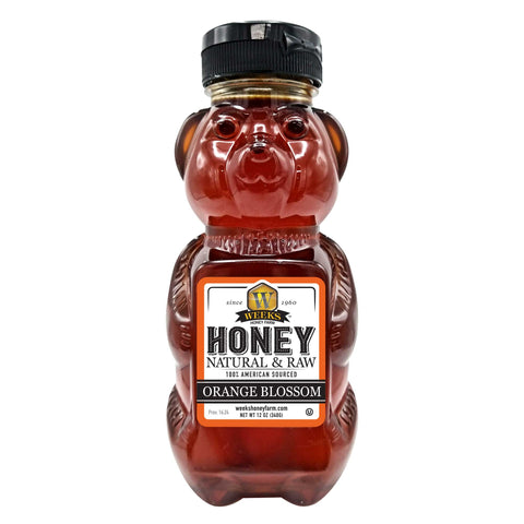 Our Best All-Natural Pure Raw Orange Blossom Honey - Honey - Only $12.99! Order now at Weeks Honey Farm Fast shipping and excellent customer service.