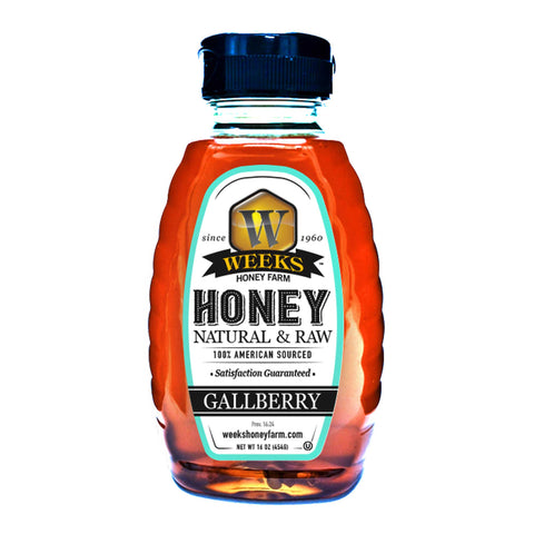 Our Best All-Natural Pure Raw Gallberry Honey - Honey - Only $7.99! Order now at Weeks Honey Farm Fast shipping and excellent customer service.