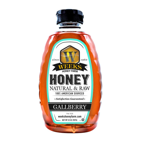 Our Best All-Natural Pure Raw Gallberry Honey - Honey - Only $7.99! Order now at Weeks Honey Farm Fast shipping and excellent customer service.