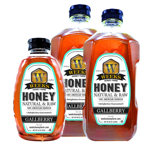 Our Best All-Natural Pure Raw Gallberry Honey - Honey - Only $7.99! Order now at Weeks Honey Farm Fast shipping and excellent customer service.