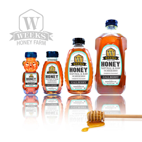 Our Best All-Natural Pure Raw Gallberry Honey - Honey - Only $7.99! Order now at Weeks Honey Farm Fast shipping and excellent customer service.