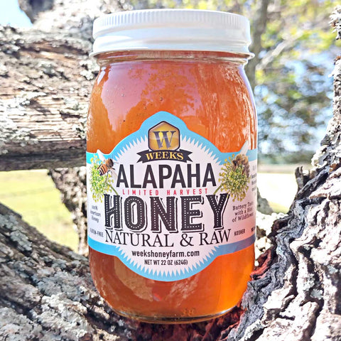 Weeks Limited Harvest Raw Alapaha Honey (Tupelo Blend) - Honey - Only $15.99! Order now at Weeks Honey Farm Fast shipping and excellent customer service.