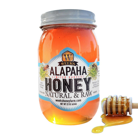 Weeks Limited Harvest Raw Alapaha Honey (Tupelo Blend) - Honey - Only $15.99! Order now at Weeks Honey Farm Fast shipping and excellent customer service.