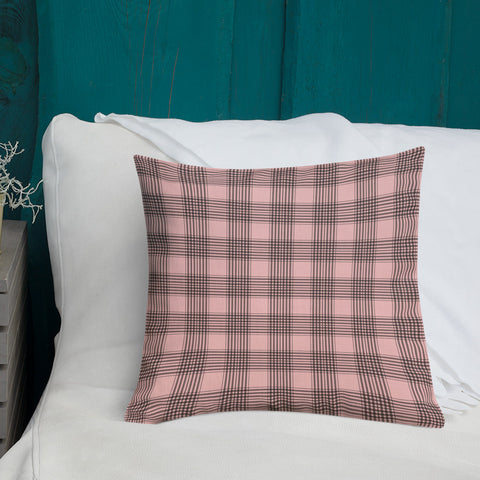 Sweet Cherry Blossoms with Tartan | Premium Pillow - Home & Garden - Only $25! Order now at Weeks Honey Farm Fast shipping and excellent customer service.