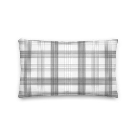 White Lilac and Tartan | Premium Pillow - Home & Garden - Only $25! Order now at Weeks Honey Farm Fast shipping and excellent customer service.