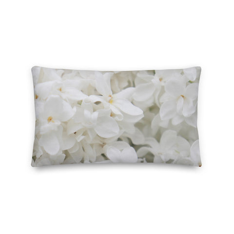 White Lilac and Tartan | Premium Pillow - Home & Garden - Only $25! Order now at Weeks Honey Farm Fast shipping and excellent customer service.