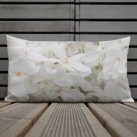 White Lilac and Tartan | Premium Pillow - Home & Garden - Only $25! Order now at Weeks Honey Farm Fast shipping and excellent customer service.