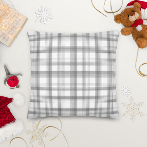 White Lilac and Tartan | Premium Pillow - Home & Garden - Only $25! Order now at Weeks Honey Farm Fast shipping and excellent customer service.